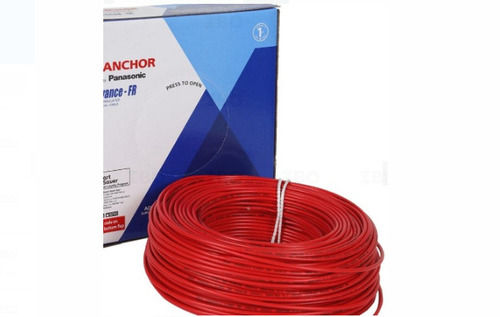 90 Meter Length 2.5 Sq. M 50 Hertz Frequency Red Round Pvc Insulated Wire