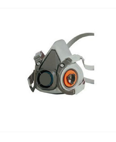 Safe And Secure Abs Plastic Material Grey And Orange Color Half Face Respirator Gender: Male