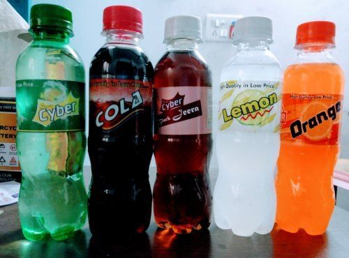 Bottles Super Cyber Soft Drink Orange, Cola, Leman, Green, Black Jeera 250 mL