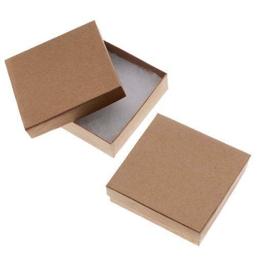  ब्राउन प्लेन स्क्वायर शेप डबल वॉल पेपर बोर्ड मिनी कार्टन नालीदार बॉक्स 