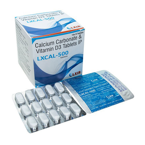 Calcium Carbonate And Vitamin D3 Tablets Shelf Life: 1 Years