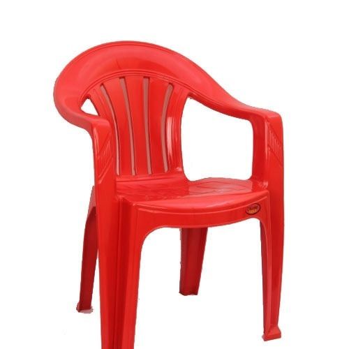 Easy To Clean And Light Weight Red Plastic Chairs