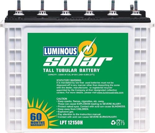 Grey Luminous Tubular Solar Battery