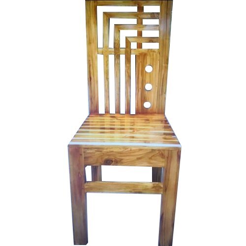 Handmade Modern Design Termite Resistant High Back Polished Wooden Chairs