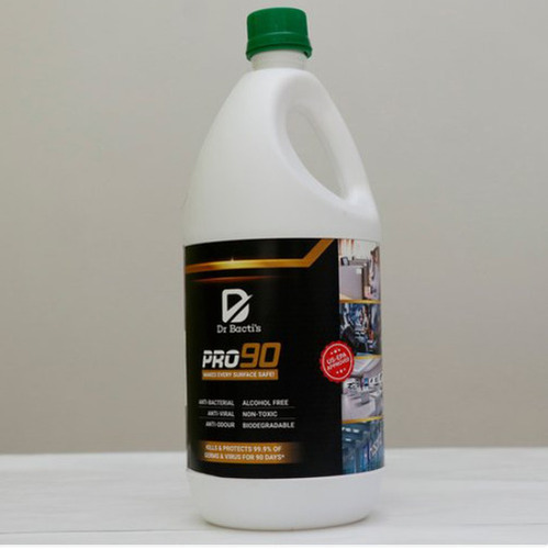 1 लीटर का पैक 99% कीटाणुओं और वायरस कीटाणुनाशक रासायनिक तरल बोतल का घनत्व: 60 ग्राम प्रति घन मीटर (G/M3)