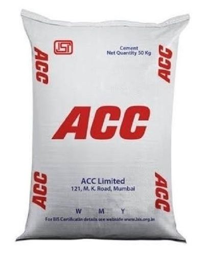 Grey Packed Of 50 Kg Size Long Lasting And High Grade Acc Cement For Construction