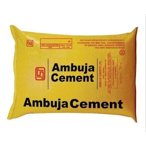 Packed Of 50 Kg Size Rectangular Shape Grey Ambuja Cement For Construction Initial Setting Time: 30 Minutes