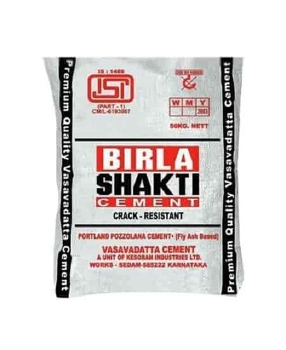 Grey Creak Resistant Packed Of 50 Kg Size Birla Shakti Cement Use For Construction