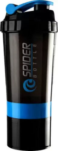 Pack Of 500 Ml Capacity Leak Proof Blue And Black Plastic Spider Shaker Bottle