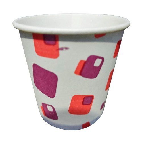 Party Suppliers Medium Size Design Made Light Weight White Printed Paper Cups