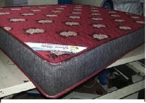 Printed Maroon Century Foam Mattress, For Bed, Size: 184cm X 91cm X15cm