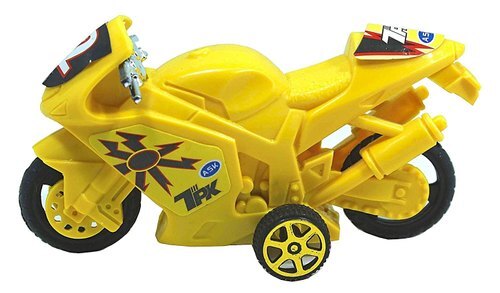 Yellow Color Kids Plastic Material Bike Toy For Gift Purpose