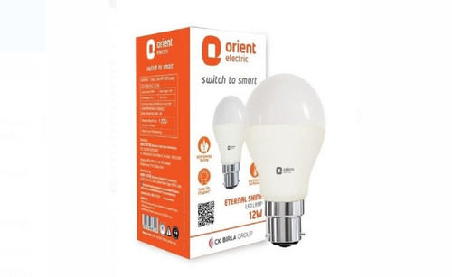 Energy Efficient Warm White Light Color Dome Shape Ceramic Body Led Bulb, 12 Watt  Input Voltage: 220 Volt (V)