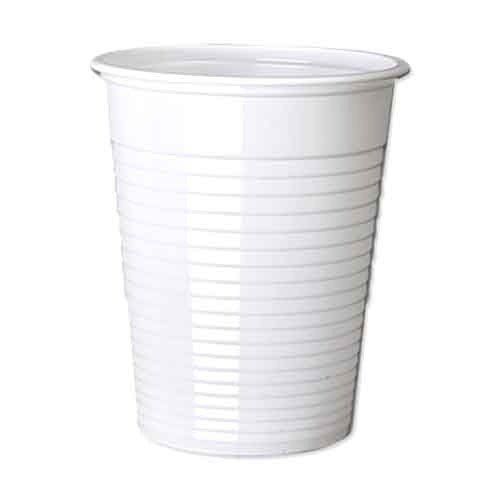 White 250Ml Capacity And 1Mm Thick Plain Round Transparent Plastic Disposable Glass