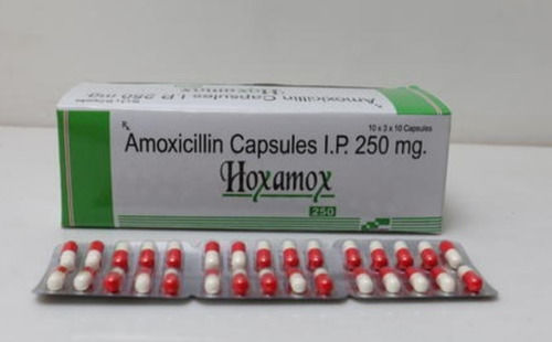 Hoxamox Amoxicillin Capsules I.P. 250 Mg Expiration Date: 12 Months