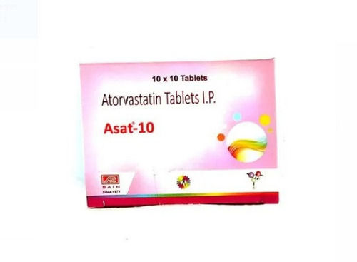 Atorvastatin Tablets I.P. Pack Of 10X10 Tablets  Purity: 99%