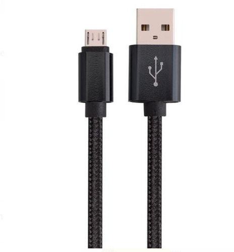 High Speed Black Color Plastic And Metal Material Usb Cables Wire, 1 Meter Application: Mobile Charging