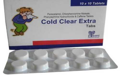 Cold Clear Extra Tablets (Pack Size 10X10 Tablets) Power(W): 3 Watt (W)