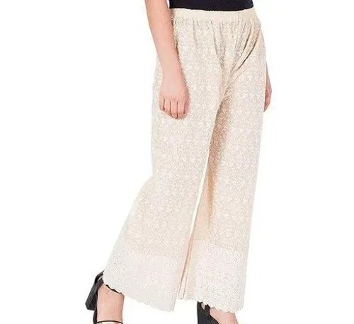 Buy GiftPiper Bagh Print Cotton Pakistani Palazzo Pants- Black& White at  Amazon.in