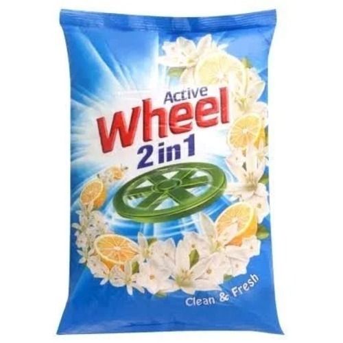 Pack Of 1 Kg Jasmine And Lemon Perfume White Wheel Active Detergent Powder