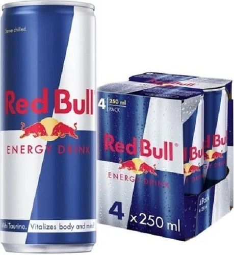 Pack Of 4 X 250 Ml 6 Month Shelf Life Red Bull Energy Drink