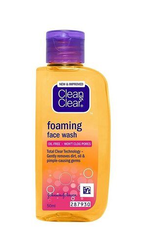 Safe To Use Refreshing Clean And Clear Foaming Face Wash For Removing Dirt, Oil Skin Care