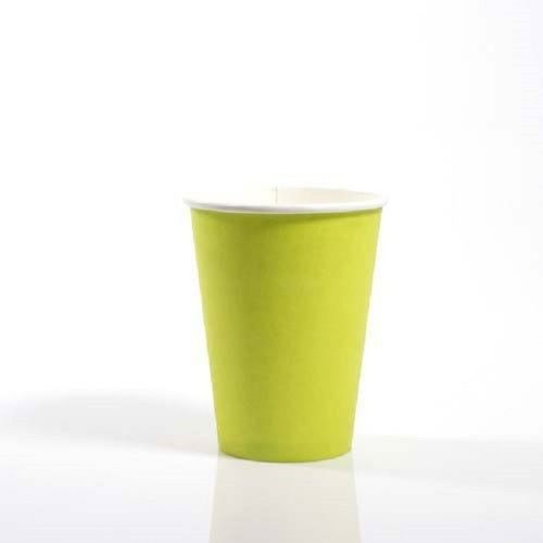 Plain Light Green Lightweight Environmental Friendly Disposable Paper Cups