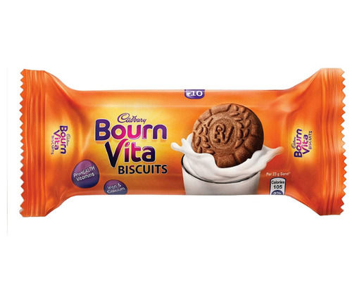 100 Percent Delicious Taste Brown Color Bourn Vita Biscuits For Evening Snacks Fat Content (%): 16 Grams (G)