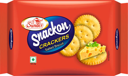 Tasty And Mouth Watering Snackon Crackers Salted Biscuit, 10 Pieces Pack Fat Content (%): 4 Grams (G)