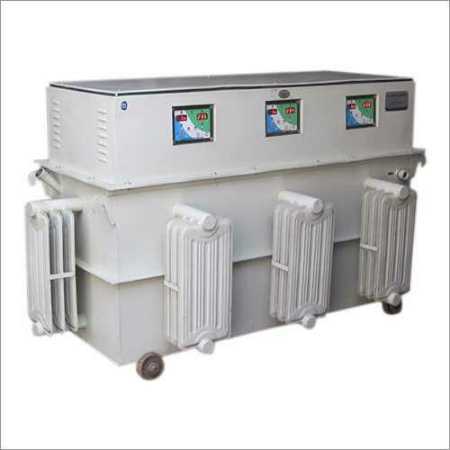 Three Phase Oil Cooled Servo Voltage Controller Stabilizer For Industrial Use Current: Ac Ampere (Amp)