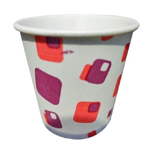 White Printed Design Disposable Paper Cups