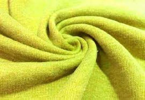 Yellow Colour And Plain Cotton Fabric