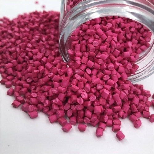Polypropylene Granules - 1 Kilogram 6mm Size, Pink Shiny Color | Durable, Industrial Grade, Heat Resistant, 100% Natural Material