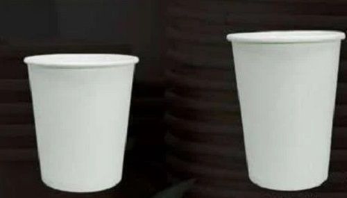 150 Ml Capacity Round Shaped Plain Disposable Paper Glass 