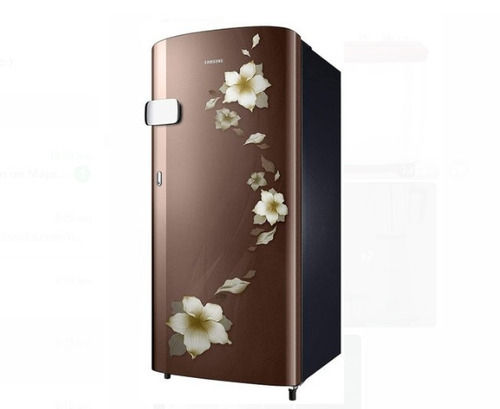 Plastic Metallic Brown Printed Storage Capacity 192 Liters Samsung Single Door Refrigerator 