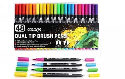 Light Weight Multi Color Dual Tip Round Shape Thickness 3 Mm Canvazo Colored Gel Pen 