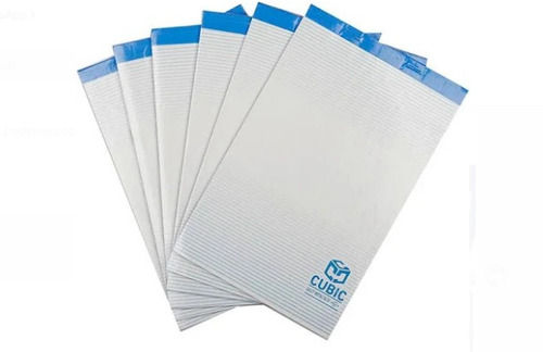 Pvc A 4 Size White And Blue Weight 100 Grams Rectangular Shape Cubic Notepad 