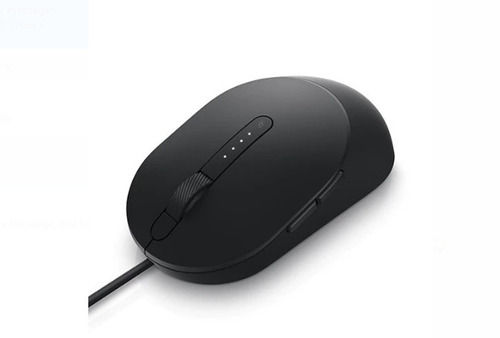 Black Abs Plastic Wire Length 1.5 Mete With 5 Buttons Laser Dell Wired Mouse  Application: Computer