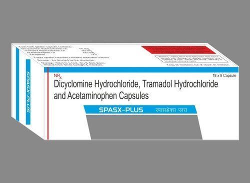 Dicyclomine Hydrochloride Trama-Dol Hydrochloride And Acetaminophen Capsules Spasx-Plus 18 X 8 Capsules