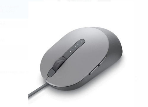 Grey Abs Plastic With 5 Buttons Wire Length 1.5 Mete Laser Dell Wired Mouse Application: Computer