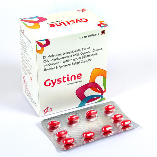 Gystine Softgel Capsules, 10x10 Capsules Pack