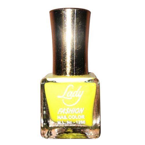 Ladies Water Proof High Coverage Beautiful Shiny Liquid Yellow Nail Polish