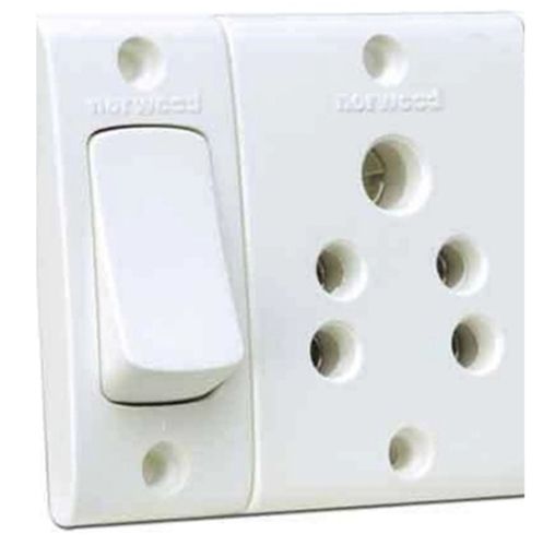 Light Weight And White Plastic Electric Switch Board