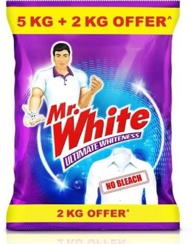 Pack Of 5 Kg Fresh Perfume Mr White Detergent Washing Powder