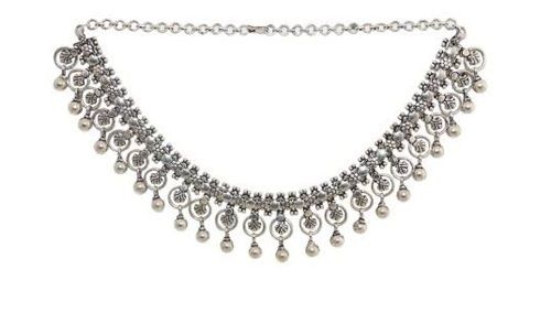 Women Beautiful Designer Precious Sterling Silver Necklace For Event And Parties Weight: 70 Pound (Lb)