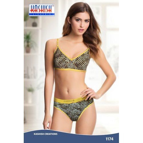 Buy Ashoka Traders & EXPORTERS Women Cotton Lingerie Set Full with Coverage  Padded Women Cotton Bra Panty Set for Daily Use Light Yellow at