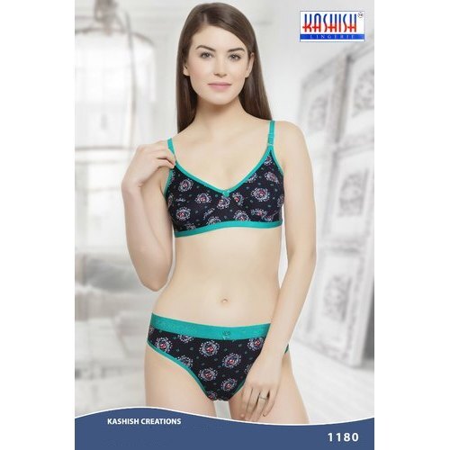 Padded Kashish Fancy Printed Bra Panty Set With Hosiery Cotton Fabrics And  Sizes Available 30, 32, 34, 36, 38, 40 at Best Price in Ulhasnagar