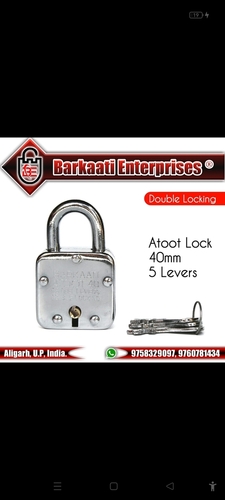 Polished 40 Mm 5 Levers Atoot Lock With Key For Door at Best Price in ...