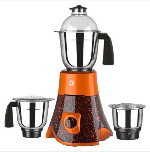 Black And Orange Body Plastic Material Domestic Mixer Grinder For Home Capacity: 2 Liter/Day