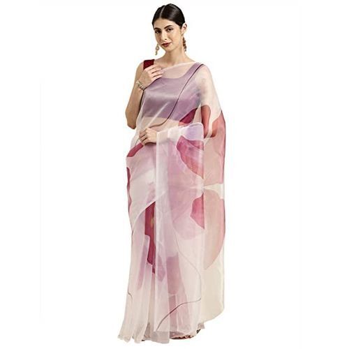 Fantastic Look Attractive Designs Best Material Long Length Women'S Crepe Blend Saree